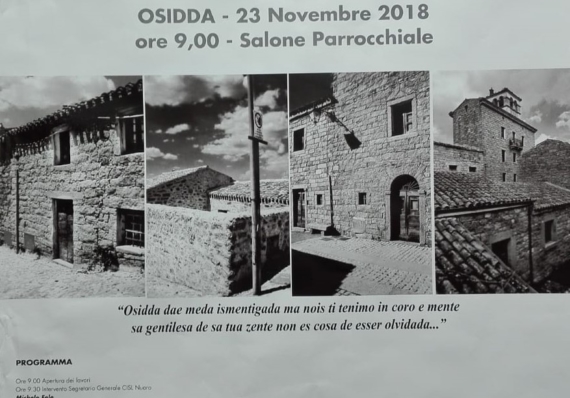 CONVEGNO TAVOLA ROTONDA – OSIDDA 23.11.2018